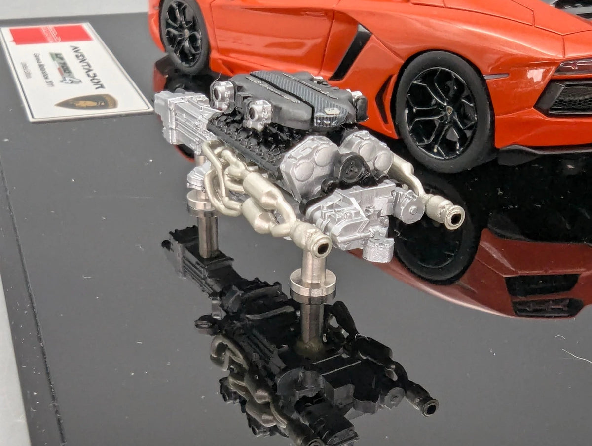 Eidolon Make Up 1:43 Lamborghini Aventador LP700-4 2011 Engine Set Arancio OVP
