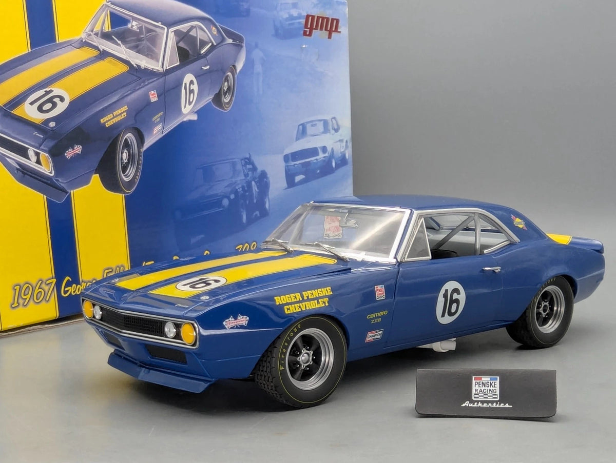 Modellautos 1:18 GMP Chevrolet Camaro Z28 Penske 1967 #16 George Follmer mit OPV