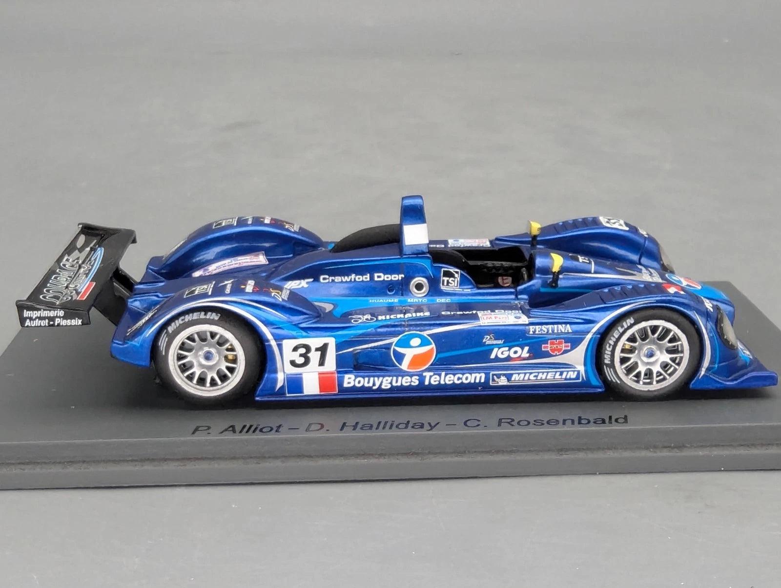 Modellautos 1:43 Spark Courage C65 JPX 24h Le Mans 2003 #31 mit OVP