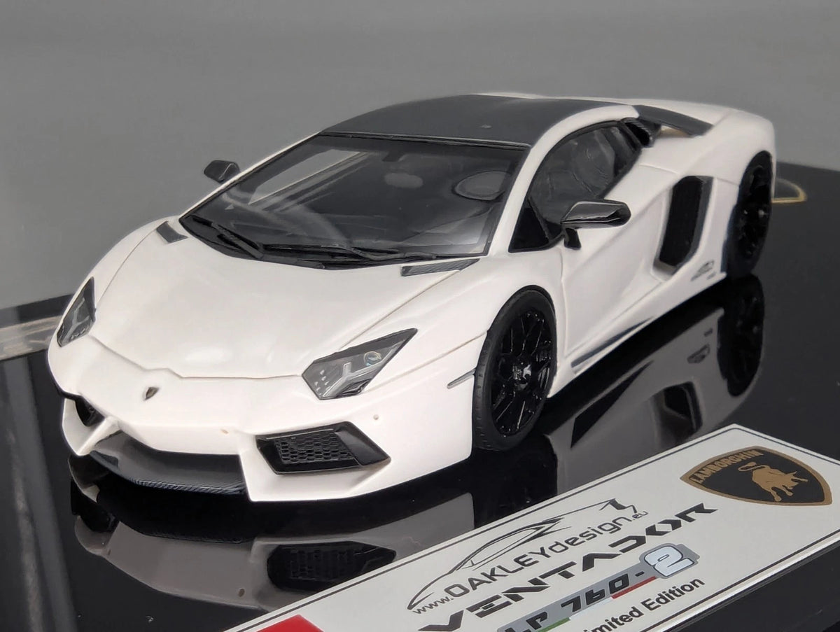 Eidolon Make Up 1:43 Lamborghini Aventador LP760-2 Engine Set Oakley Weiß OVP