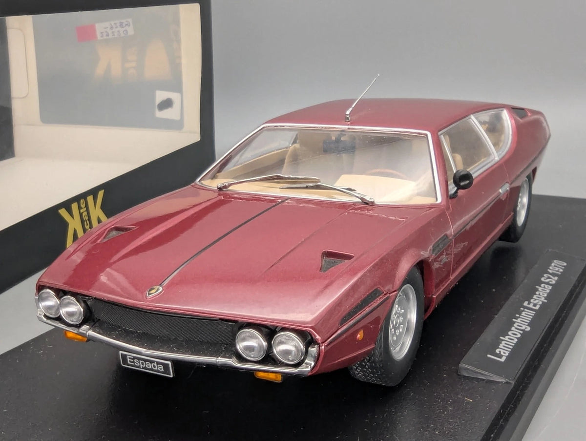 Modellautos 1:18 KK-Scale Lamborghini Espada S2 1970 Rot Metallic mit OVP