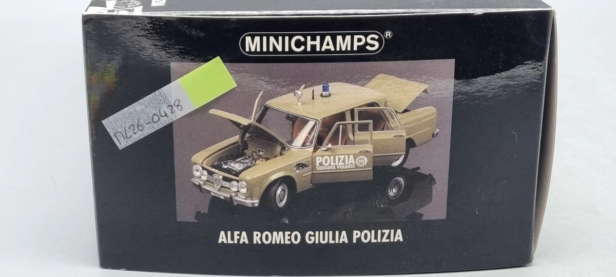 Modellautos 1:18 Minichamps 180 120991 Alfa Romeo Giulia Polizia OVP
