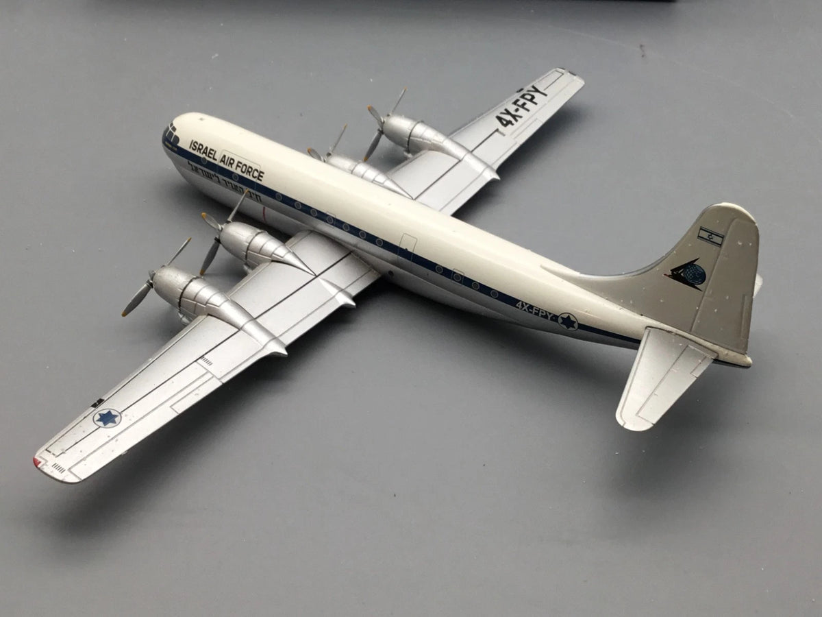 Flugzeugmodell 1:200 HM Hobbymaster Boeing 377 Israel Air Force Massada 1960 OVP
