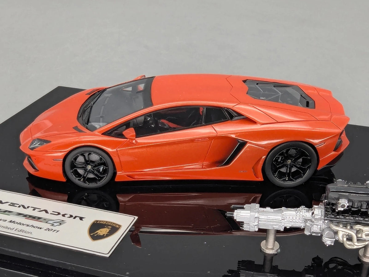 Eidolon Make Up 1:43 Lamborghini Aventador LP700-4 2011 Engine Set Arancio OVP