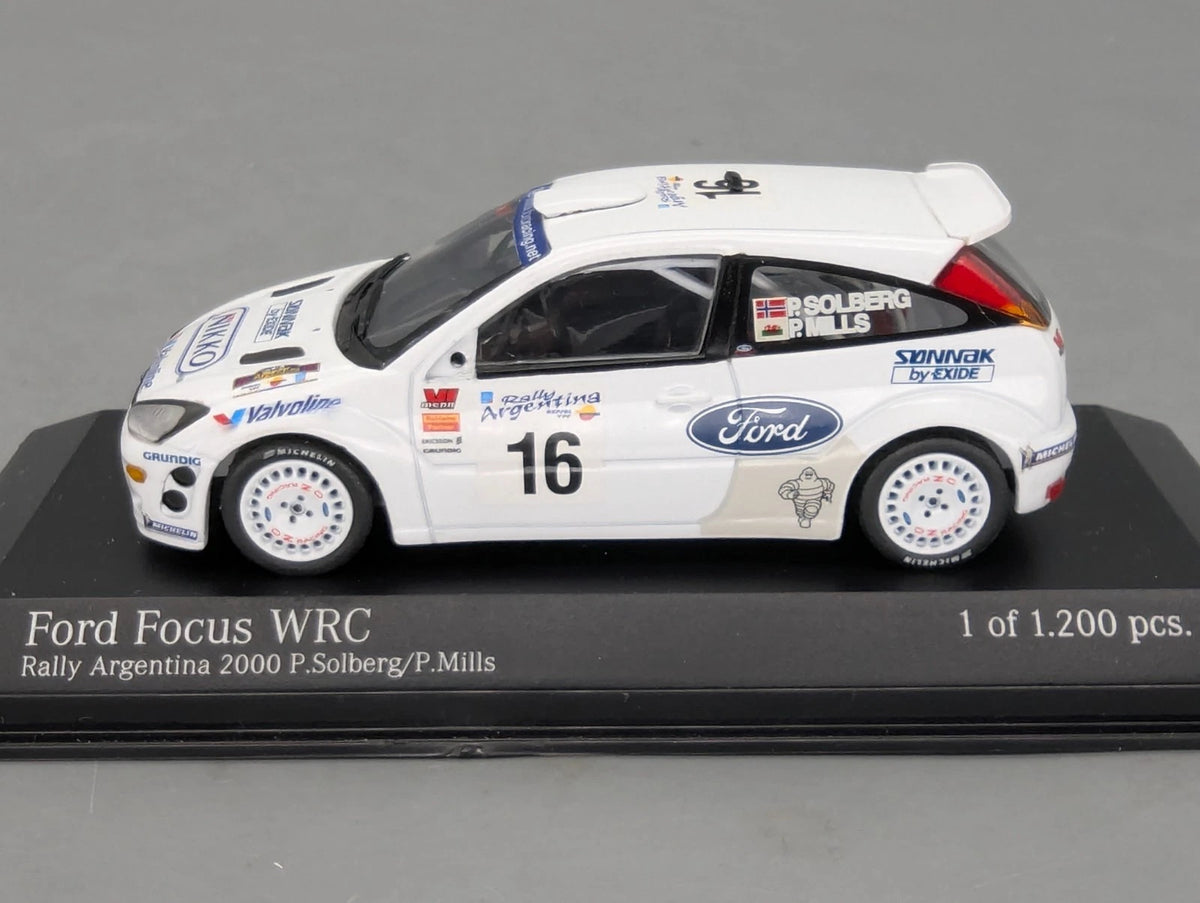 Modellautos 1:43 Minichamps Ford Focus WRC Rally Argentina 2000 #16 mit OVP