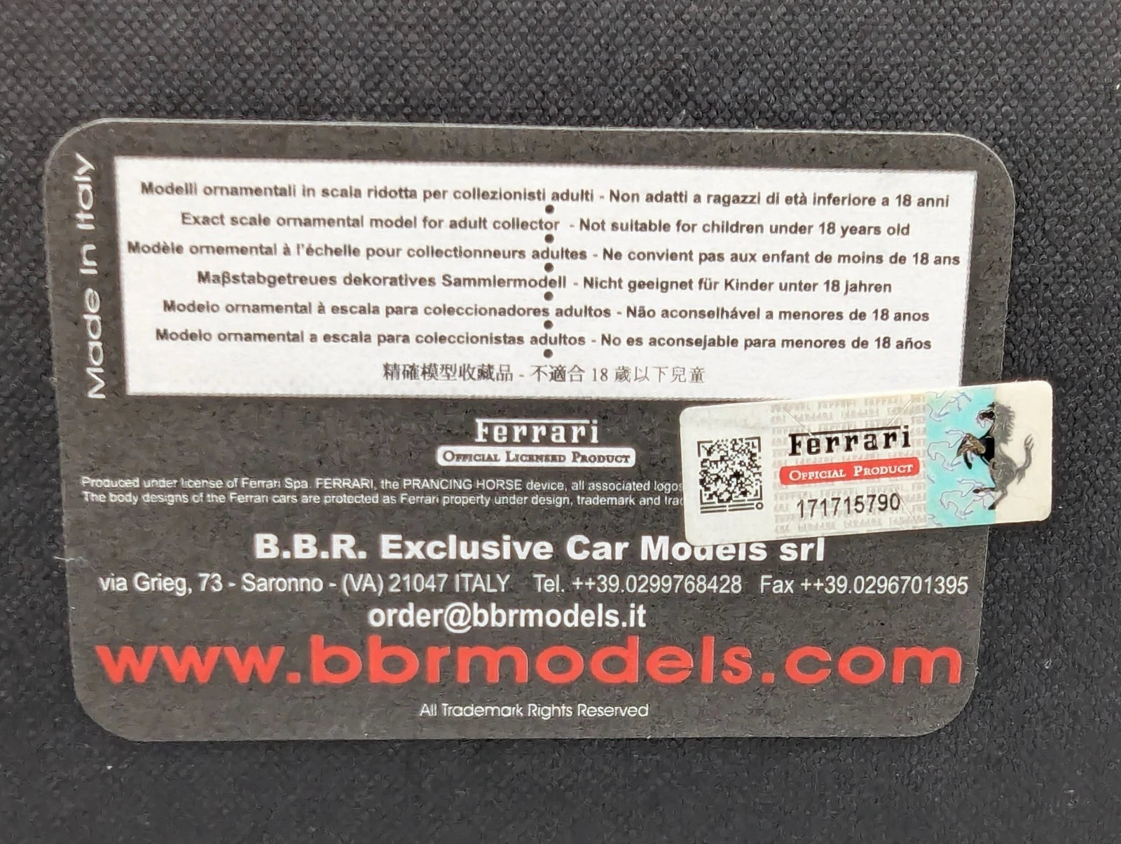 Modellautos 1:18 BBR Ferrari LaFerrari 2013 Silver Alloy Lt 03/10 OVP