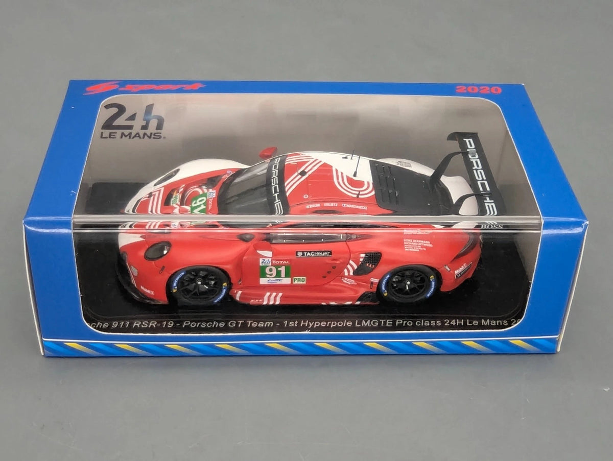 Modellautos 1:43 Spark S7983 Porsche 911 RSR-19 1.Pole 24h Le Mans 2020 #91 OVP