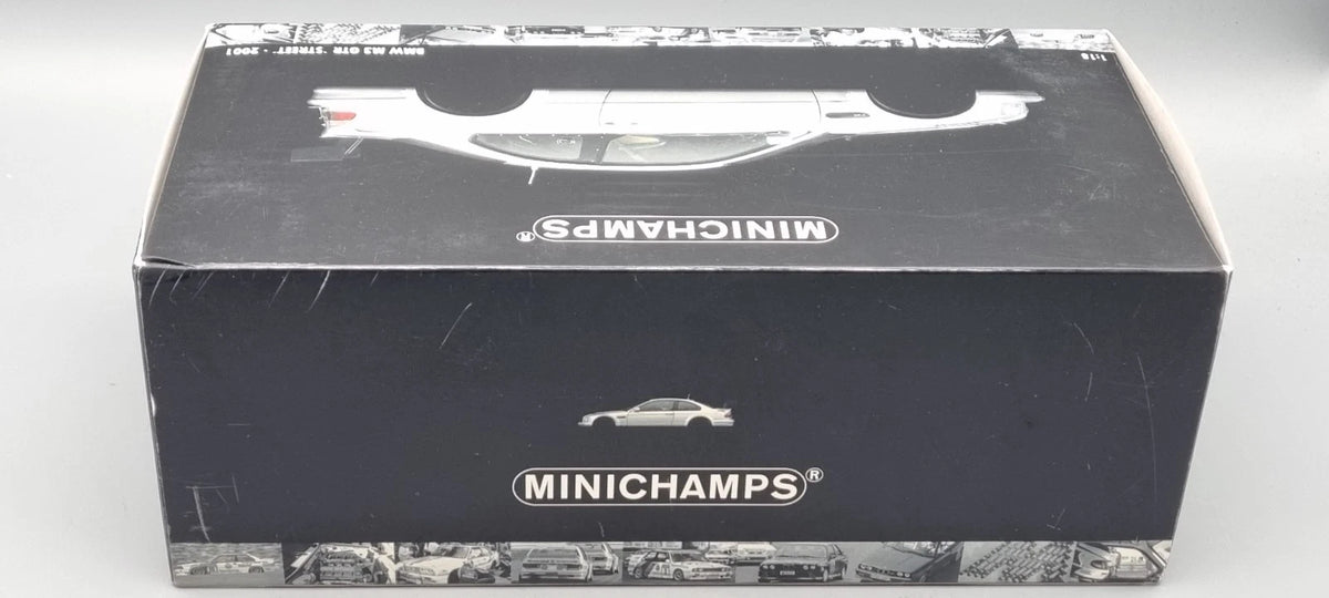 Modellautos 1:18 Minichamps 100 012100 BMW M3 GTR Street 2001 silver OVP