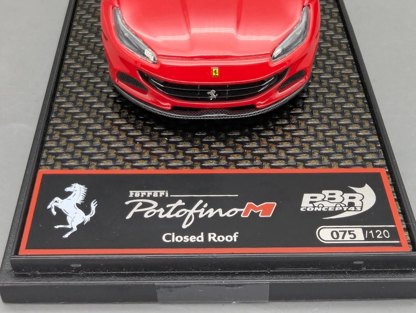 Modellautos 1:43 BBR Concept43 Ferrari Portofino M Spider CLOSED ROOF 75/120 OVP
