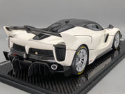 Modellautos 1:12 BBR Ferrari FXX-K EVO Met Italian White Ltd 01/01 Vitrine OVP