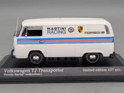 Modellautos 1:43 Minichamps Volkswagen VW T2 Transporter '72 Porsche Martini OVP