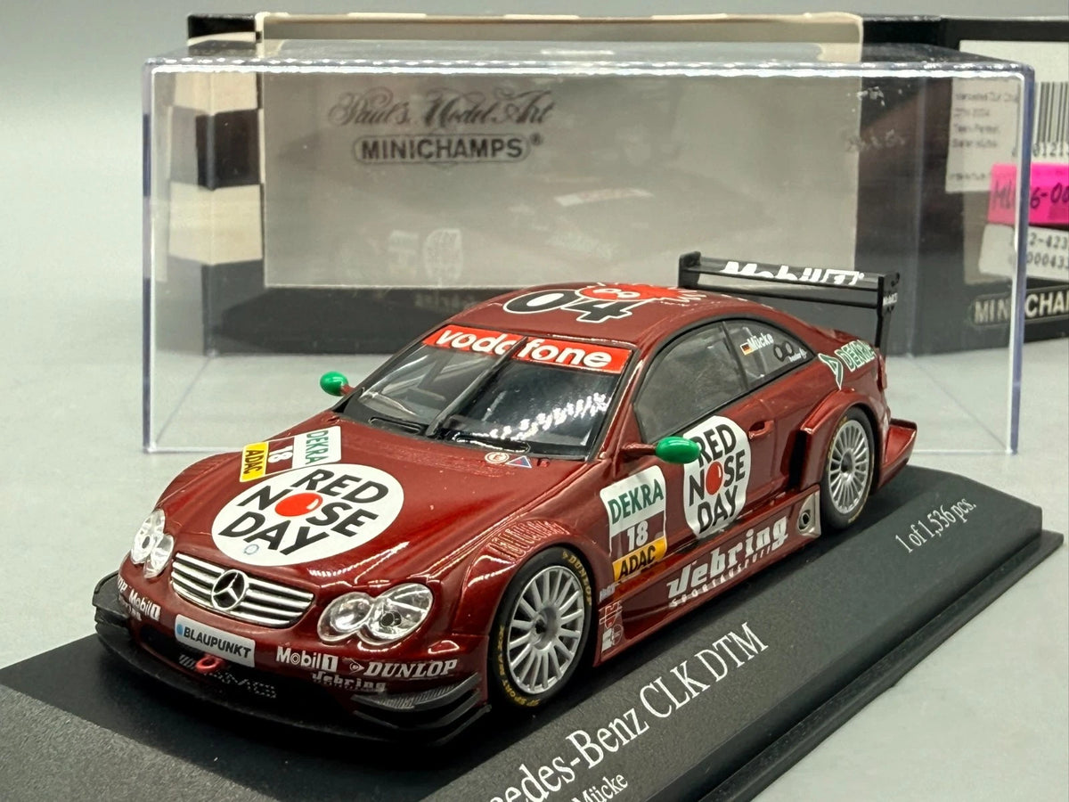 Modellautos 1:43 Minichamps Mercedes-Benz CLK DTM 2004 #18 mit OVP