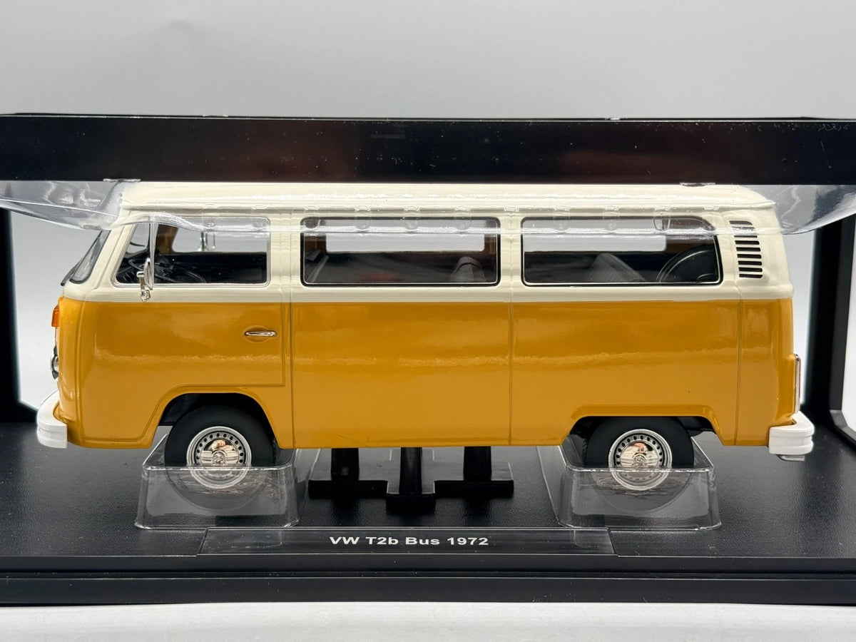 Modellautos 1:18 KK-Scale VW T2b Bus 1972 Gelb Weiß mit OVP