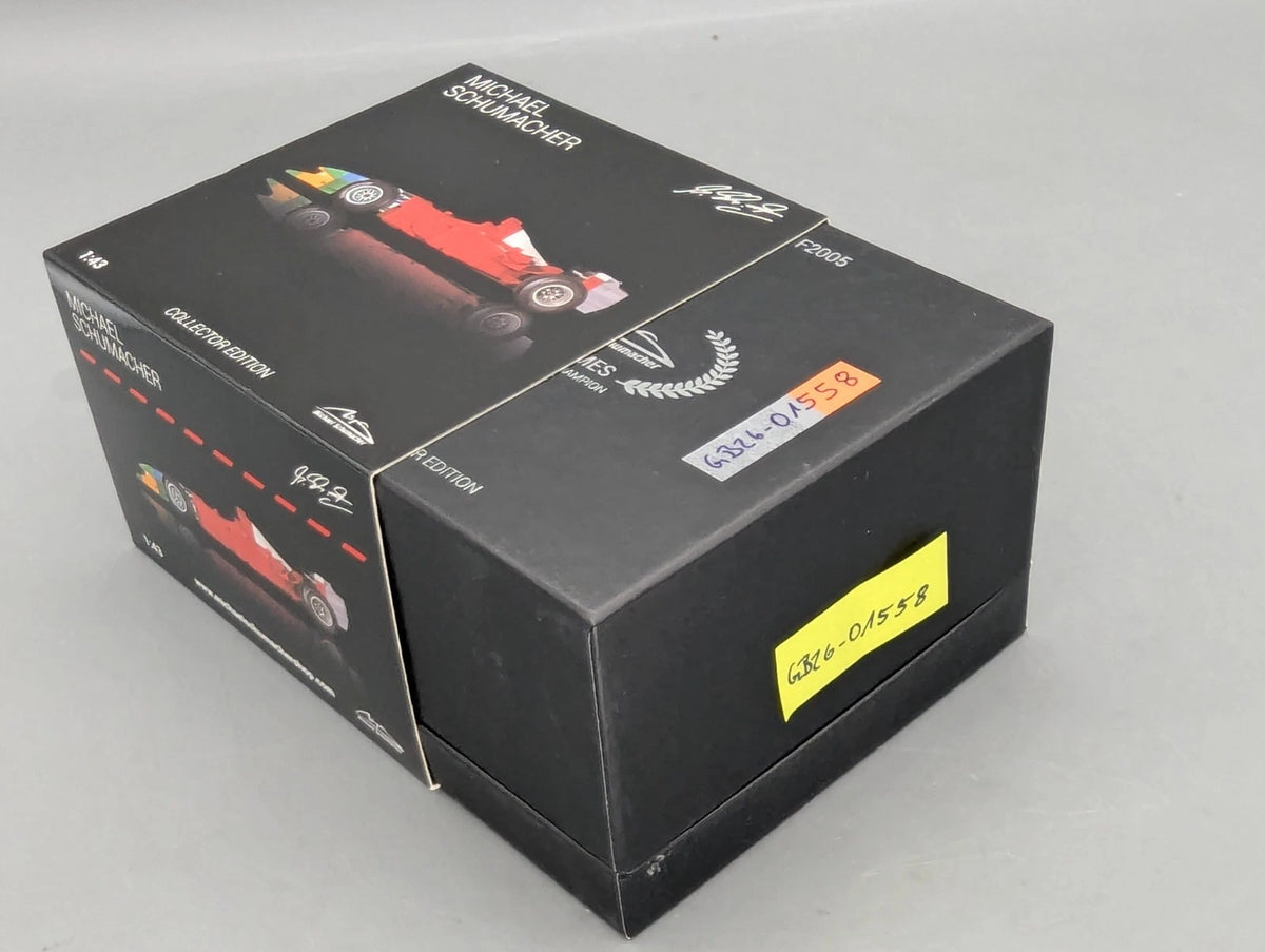Modellautos 1:43 Ixo Ferrari F2005 #1 Michael Schumacher mit Klappbox OVP