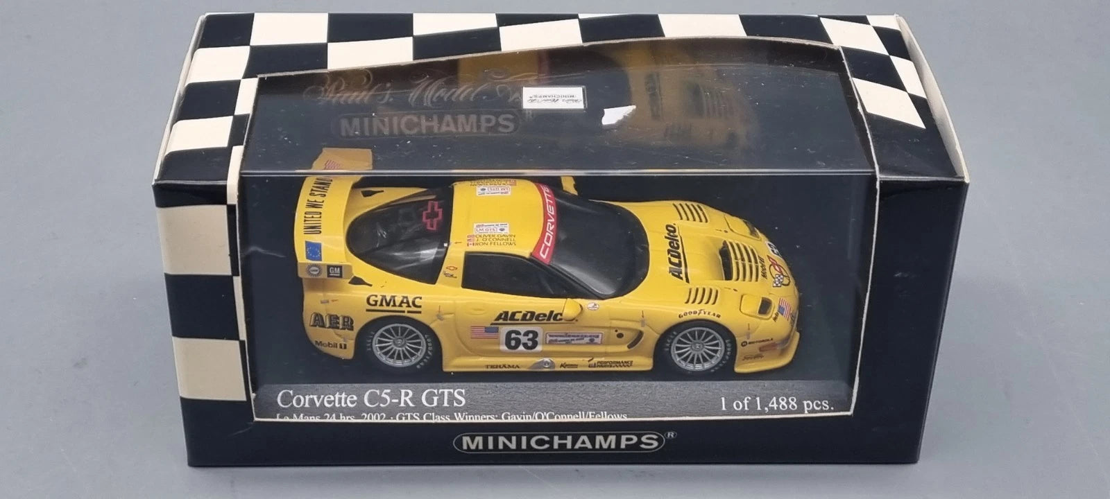 Modellautos 1:43 Minichamps Chevrolet Corvette C5-R GTS #63 Ltd 1/1488 OVP