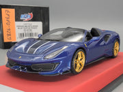 Modellautos 1:43 BBR Concept43 Ferrari 488 Pista Spider RHD BluTDF Ltd 01/20 OVP