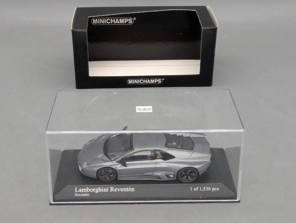 Modellautos 1:43 Minichamps Lamborghini Reventon 2007 Matt Grey Grau mit OVP