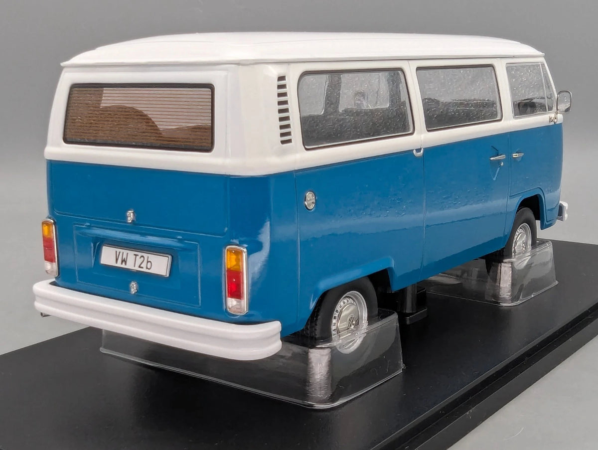 Modellautos 1:18 KK-Scale Volkswagen VW T2b Bus Türkisblau Weiß mit OVP
