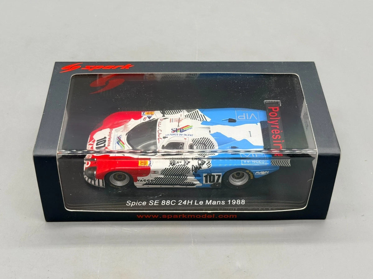 Modellautos 1:43 Spark Spice SE 88C - 24h Le Mans 1988 #107 + OVP