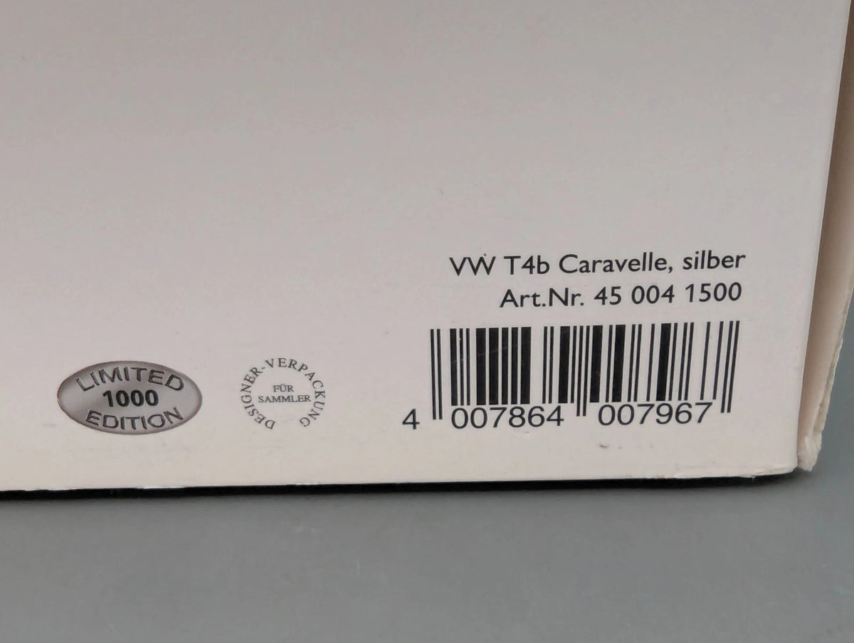 Modellautos 1:18 Schuco Volkswagen VW T4b Caravelle Silber mit OVP