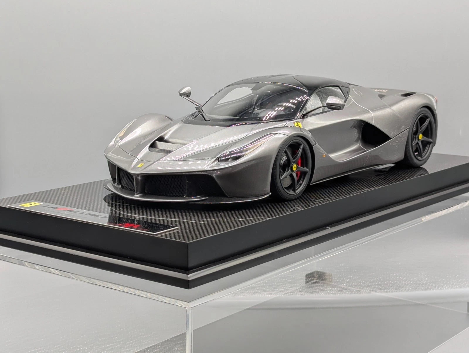 Modellautos 1:12 Amalgam Ferrari La Ferrari Ltd #01/10 Silber Zertifikat mit OVP