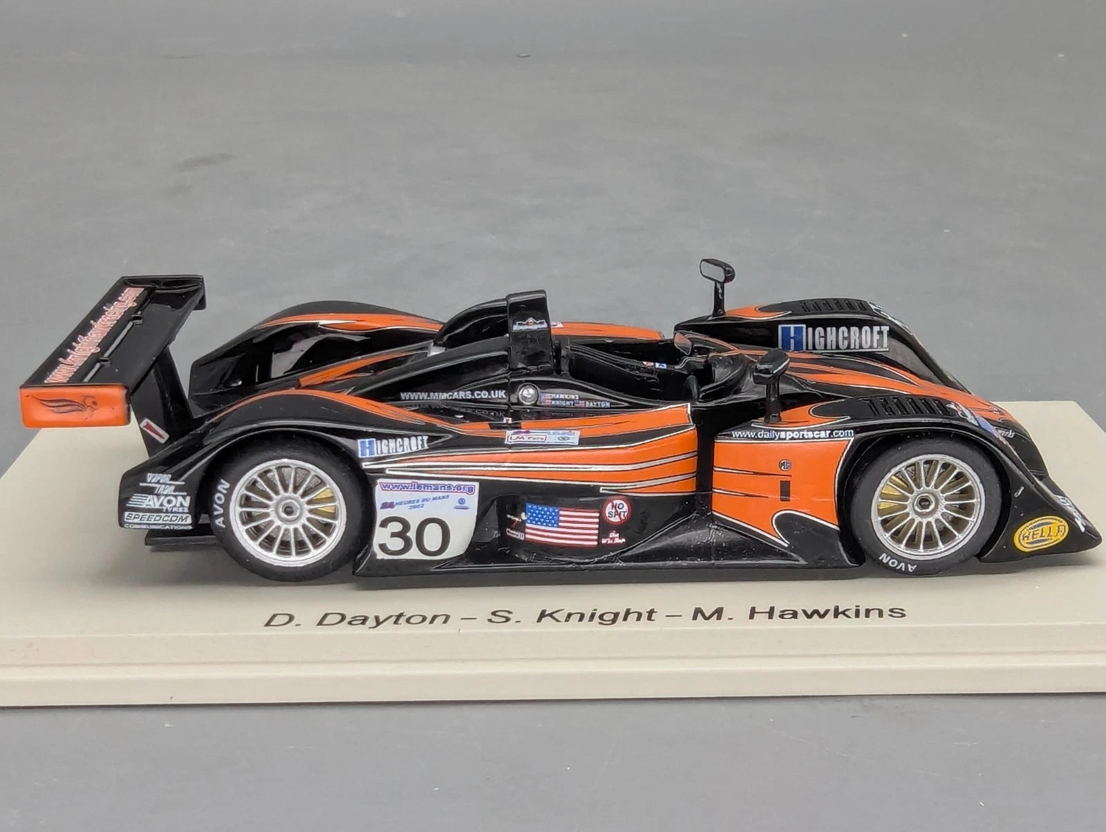 Modellautos 1:43 Spark MG Lola EX 257 24h Le Mans 2002 #30 mit OVP