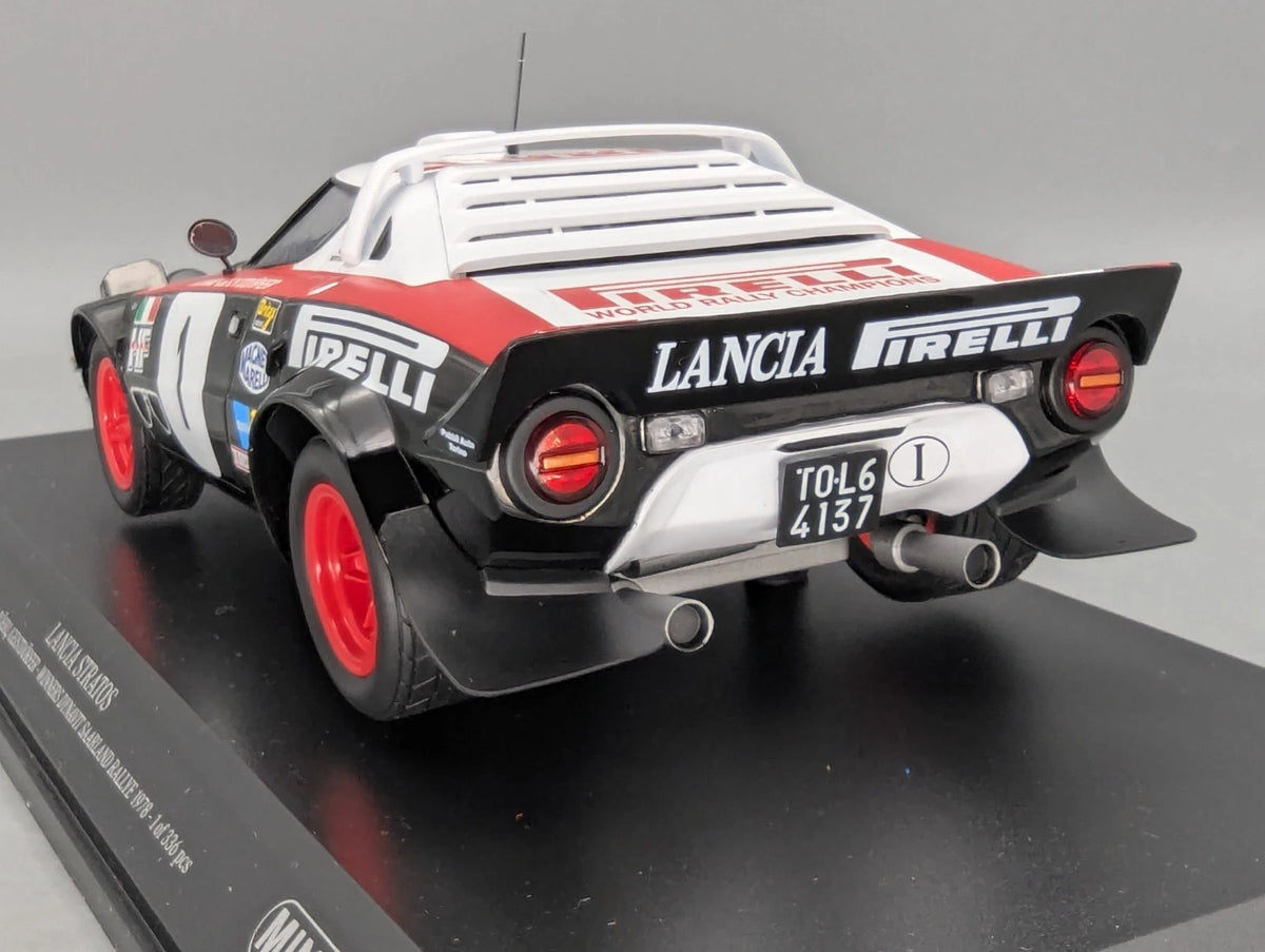 Modellautos 1:18 Minichamps Lancia Stratos WINNER 1978 #1 Röhrl Geistdörfer OVP