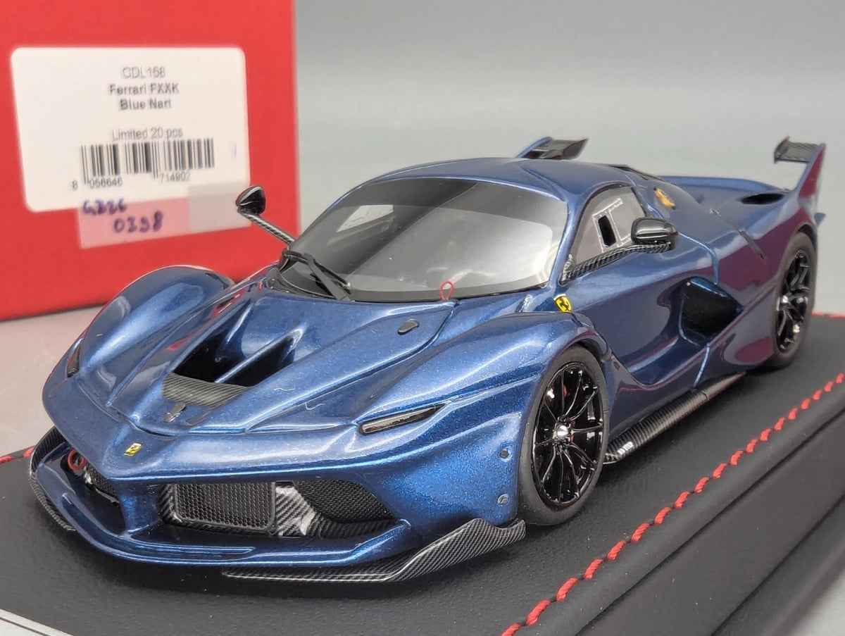 Modellautos 1:43 BBR Deluxe Calsito Ferrari FXX-K Blue Nart Ltd 01/20 OVP