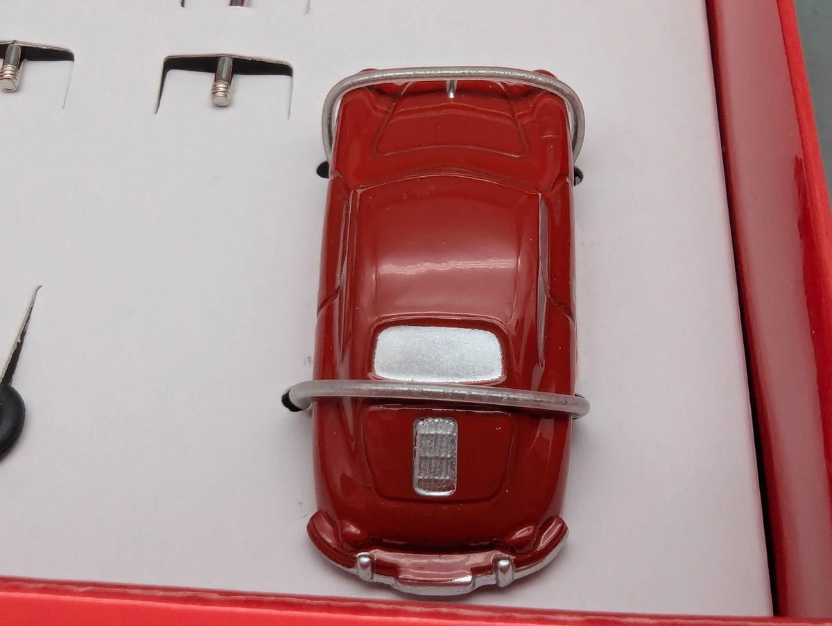 Modellautos 1:90 Schuco Montage Piccolo Porsche 356 Sportwagen Rot mit OVP