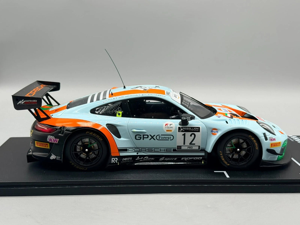 Modellautos 1:18 Ixo Porsche 911 GT3 R Spa 24h 2020 #12 mit OVP