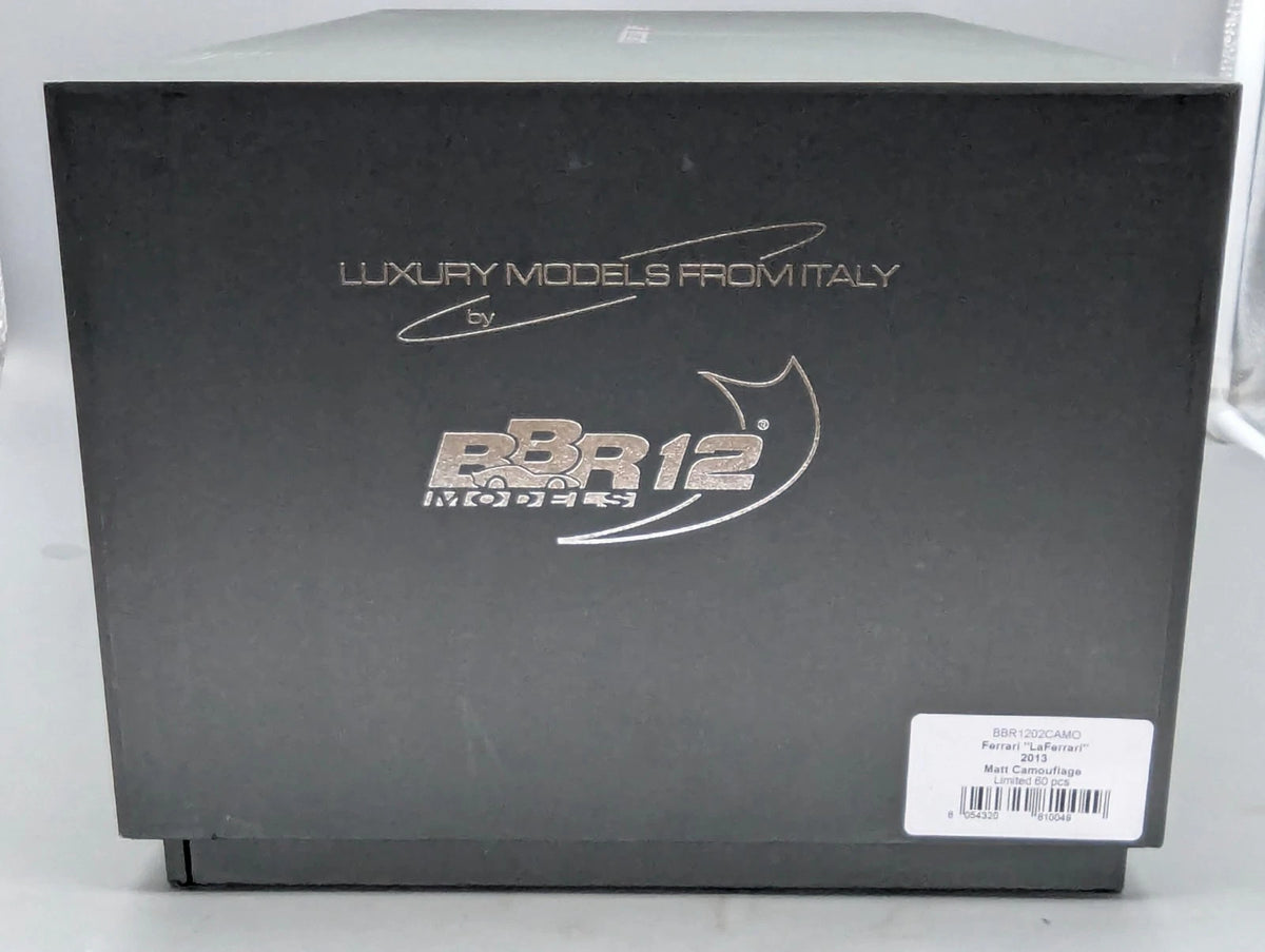 Modellautos 1:12 BBR Ferrari LaFerrari 2013 Matt Camouflage Lt 29/60 Vitrine OVP