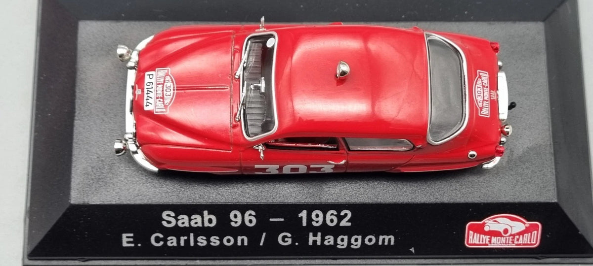 Modellautos 1:43 Atlas Saab 96 #303 Rallye Monte Carlo 1962 OVP