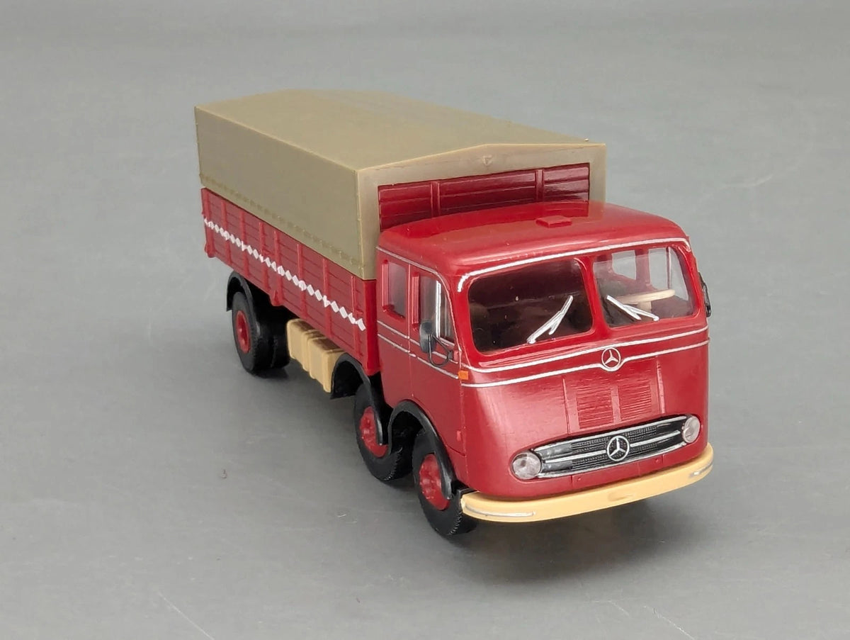 Lkw Modell H0 1:87 Brekina Mercedes Benz LP 333 Lastzug mit Anhänger OVP