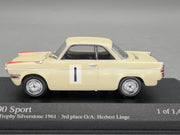 Modellautos 1:43 Minichamps BMW 700 Sport Silverstone 1961 #1 Herbert Linge  OVP