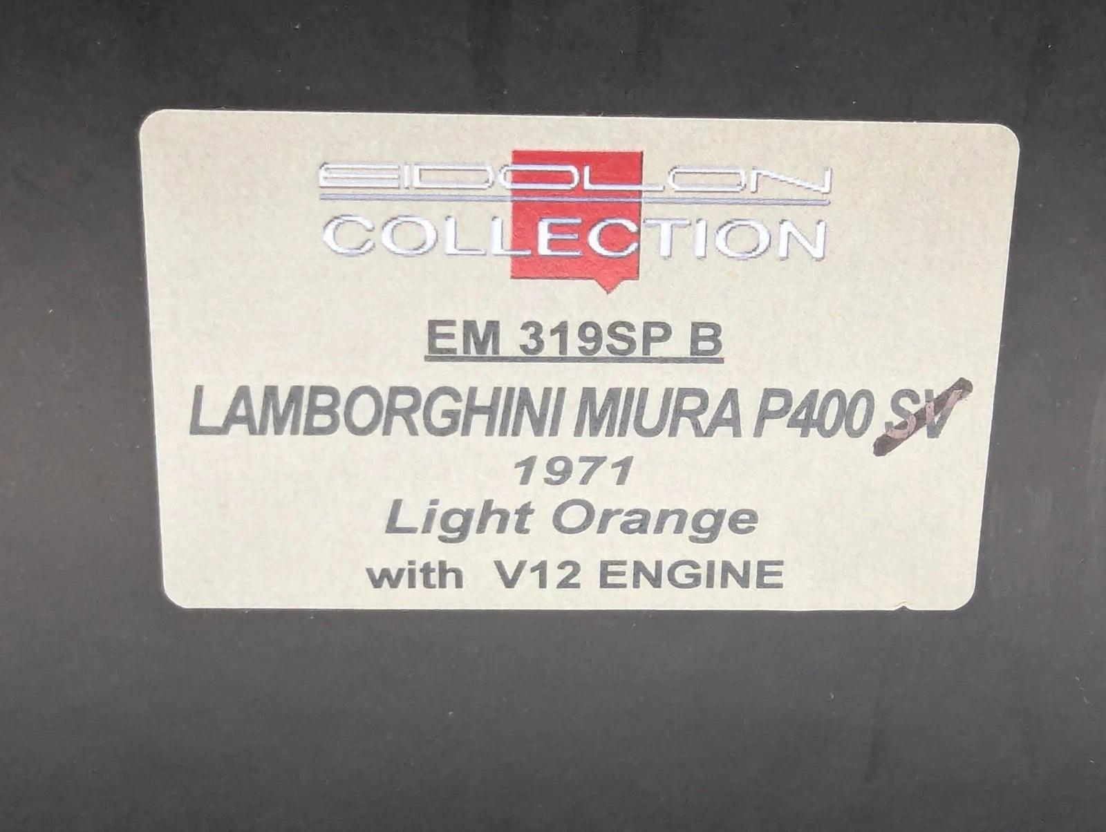 Eidolon Make Up 1:43 Lamborghini Miura P400 1967 Red Engine Set mit OVP