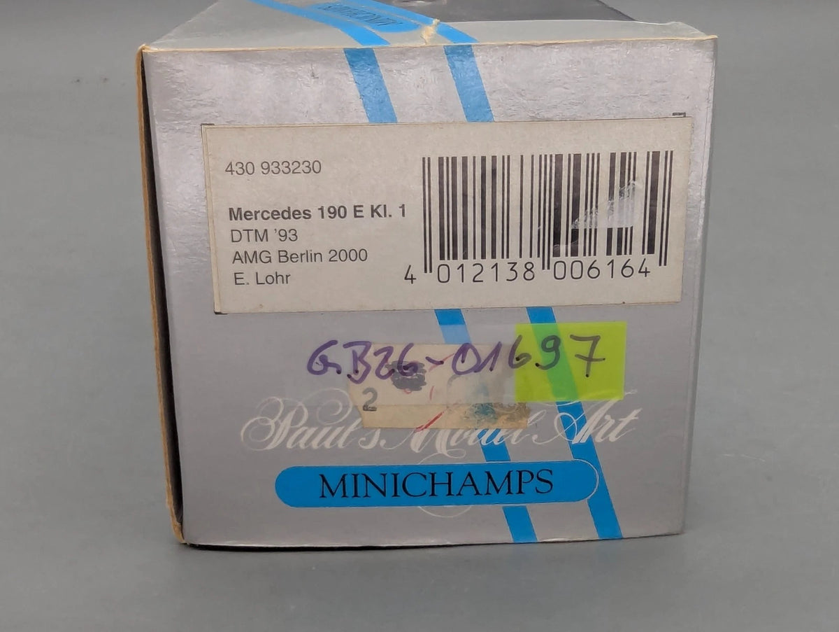 Modellautos 1:43 Minichamps Mercedes Benz 190E Kl. 1 DTM 1993 #5 Lohr OVP