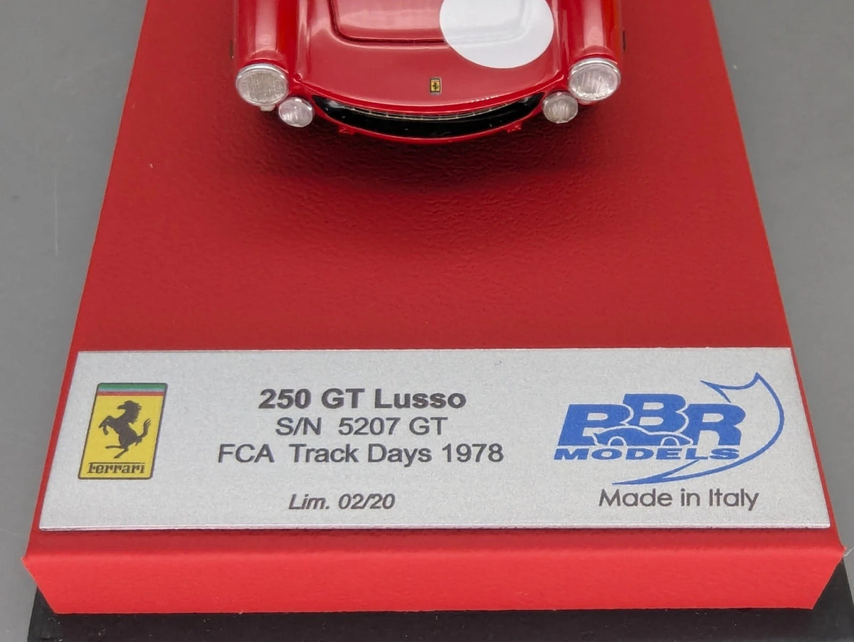 Modellautos 1:43 BBR Ferrari 250 GT Lusso S/N 5207 GT 1978 Ltd 02/20 in OVP