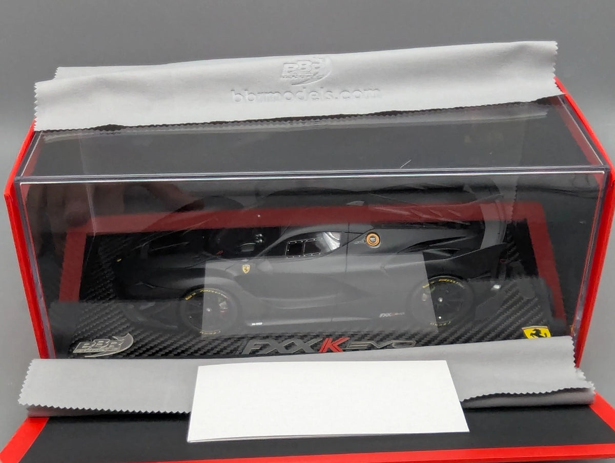 Modellautos 1:18 BBR Ferrari FXX EVO Matt Black Ltd 01/15 Stck in OVP