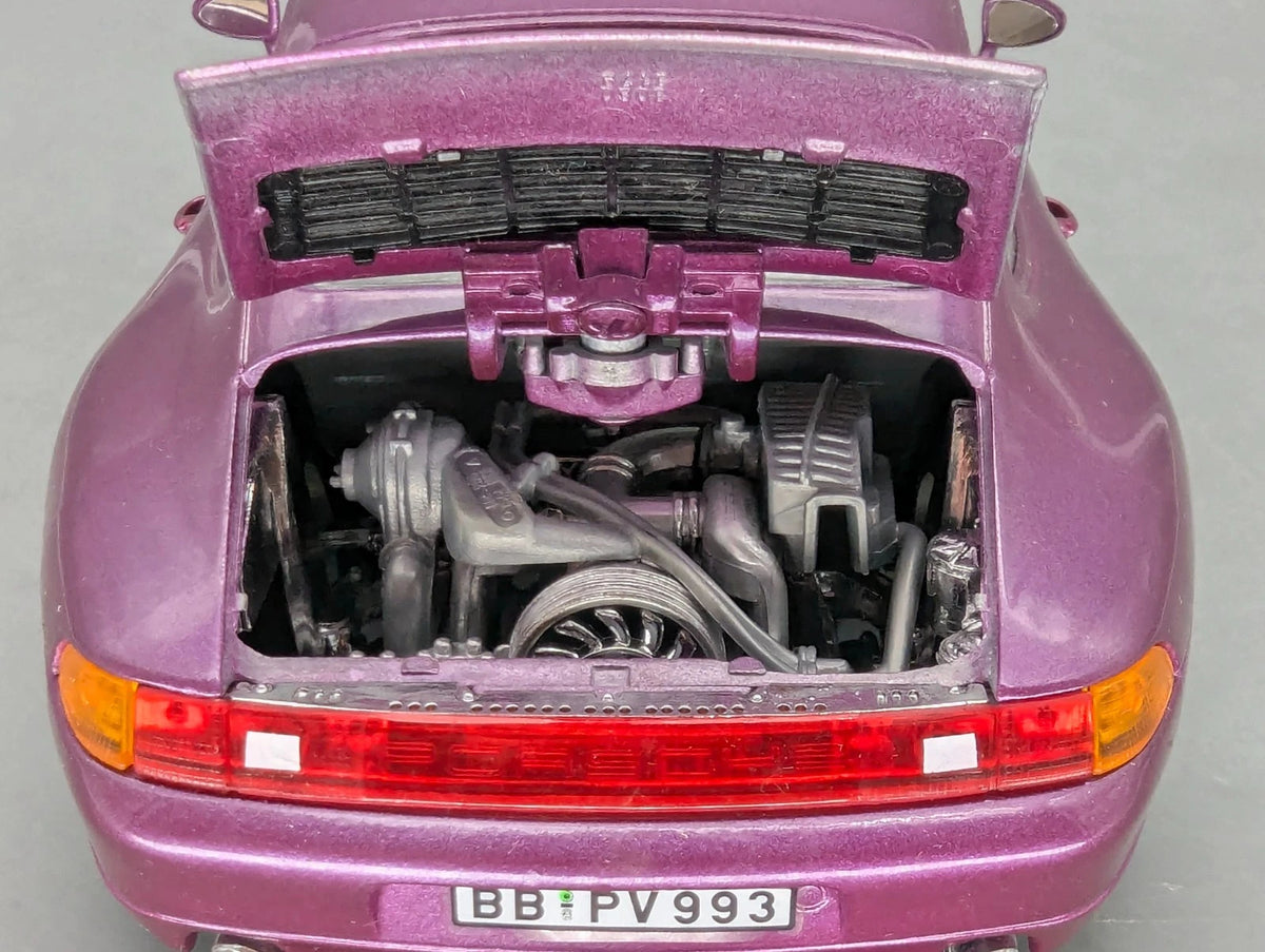 Modellautos 1:18 Bburago Diamonds Edition Porsche 911 Carrera 1993 Lila mit OVP