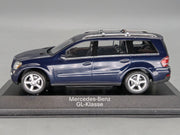 Modellautos 1:43 Minichamps Mercedes Benz GL-Klasse Tansanit-Blau Dealer OVP
