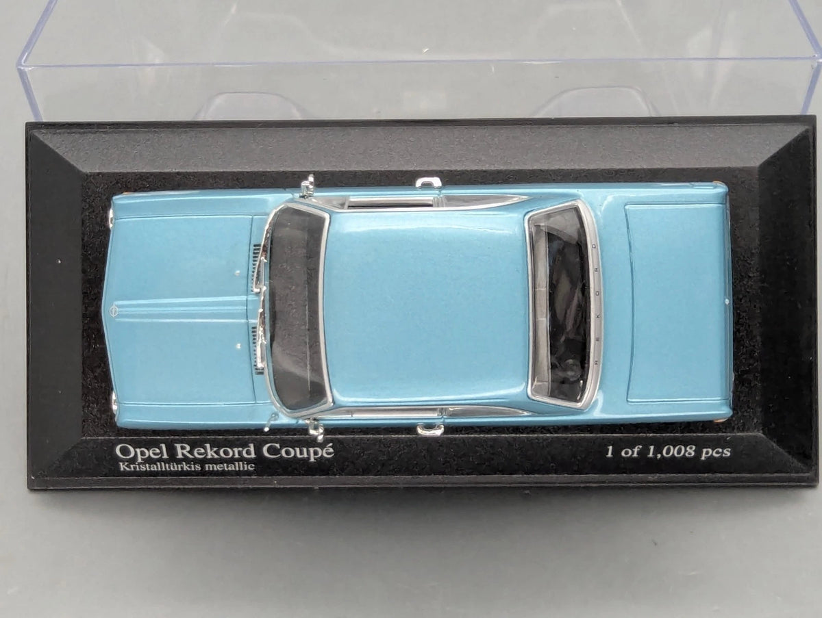 Modellautos 1:43 Minichamps Opel Rekord A Coupe 1962 Turquoise Metallic mit OVP