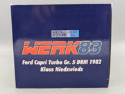 Modellautos 1:18 Werk83 Ford Capri Turbo Gr.5  DRM 1982 #3 K. Niedzwiedz OVP