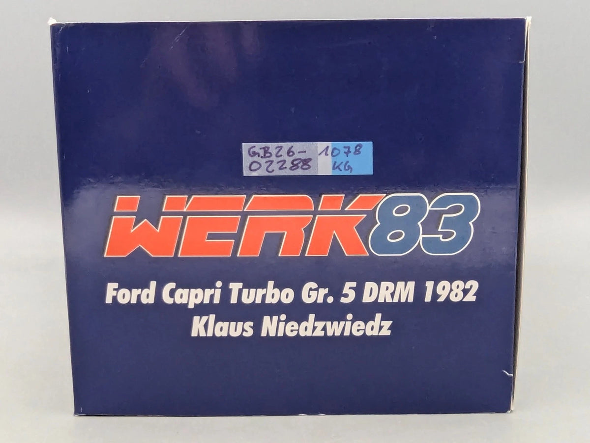 Modellautos 1:18 Werk83 Ford Capri Turbo Gr.5  DRM 1982 #3 K. Niedzwiedz OVP