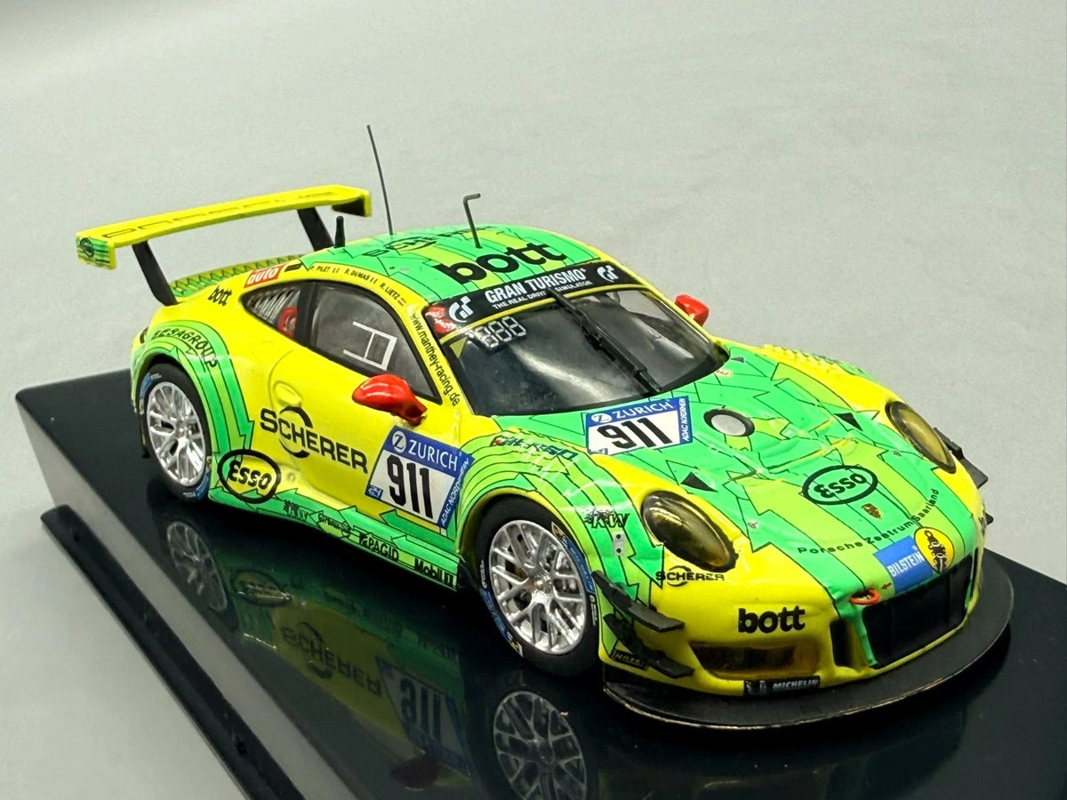 Modellautos 1:43 Ixo Porsche 911 GT3 R #911 24h Nürburgring 2017 mit OVP