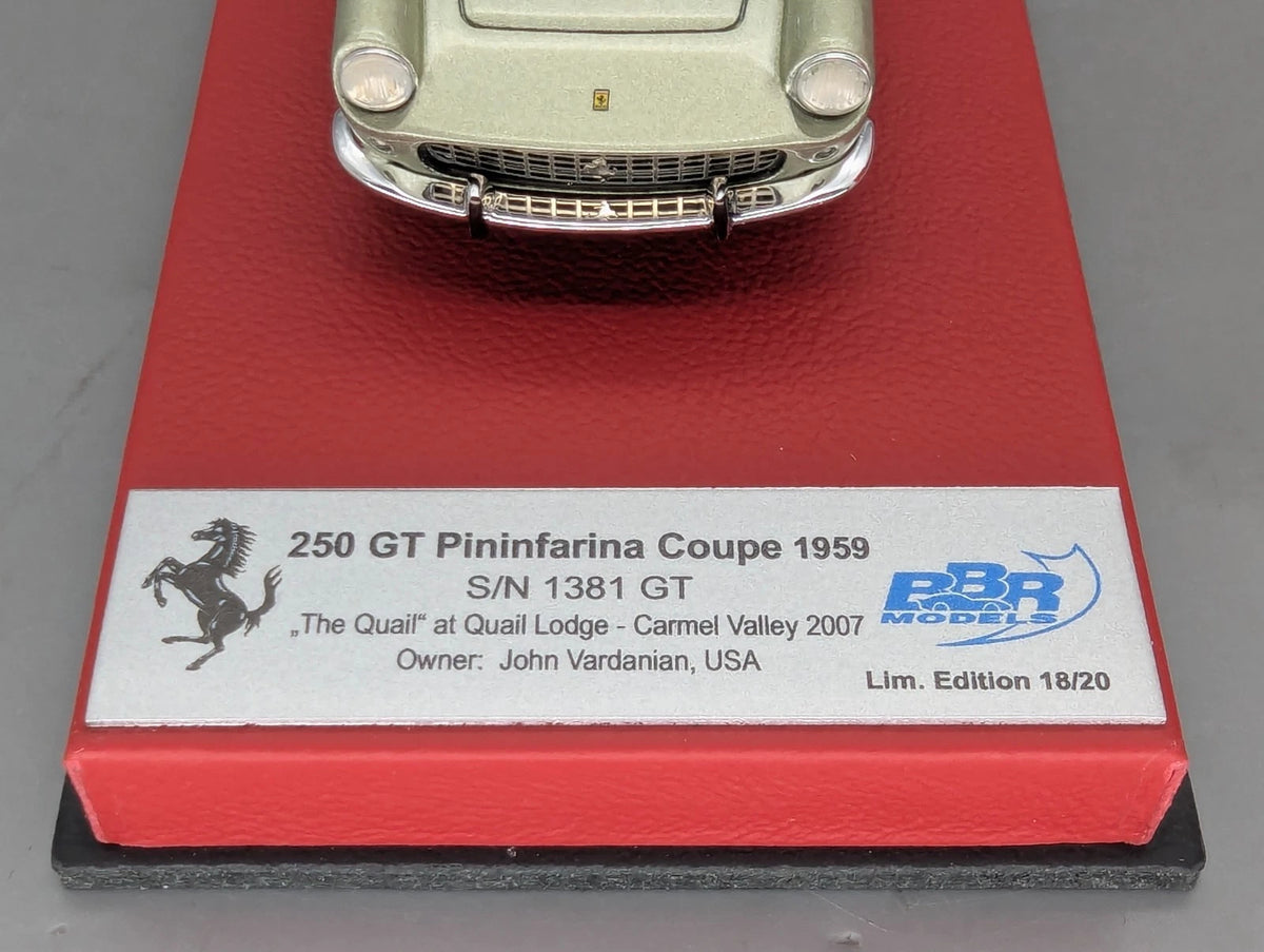 Modellautos 1:43 BBR Ferrari 250 GT Pininfarina Coupe Version 2007 18/20 OVP
