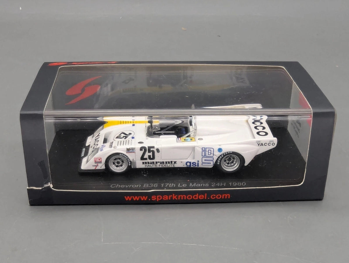Modellautos 1:43 Spark S9420 Chevron B36 24h Le Mans 1980 #25 mit OVP