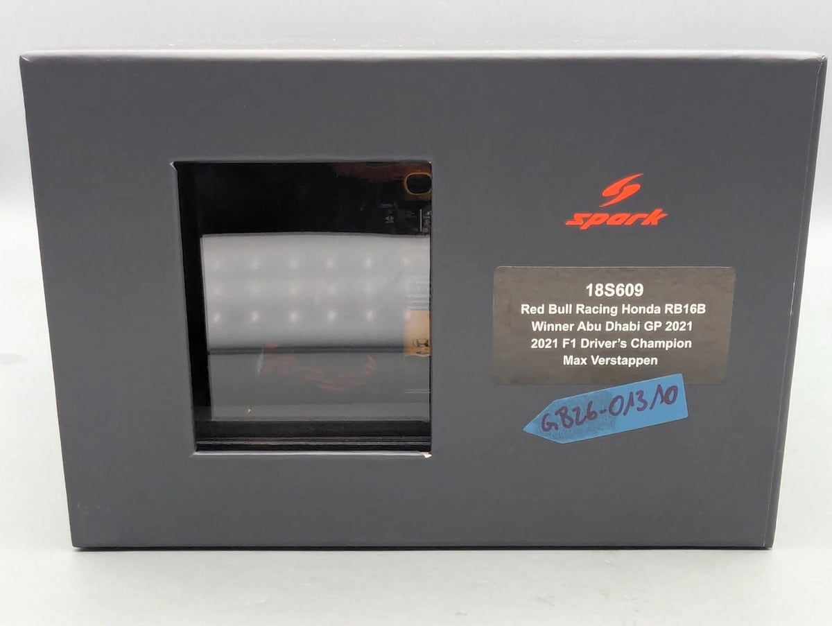 Modellautos 1:18 Spark Honda Red Bull RB16B WINNER Abu D 2021 #33 Verstappen OVP