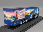 Lkw Modell 1:87 Herpa Volvo FH 16 XL Euro-KK-SZ Blue Rebel mit Vitrine