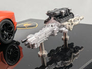 Eidolon Make Up 1:43 Lamborghini Aventador LP700-4 2011 Engine Set Arancio OVP
