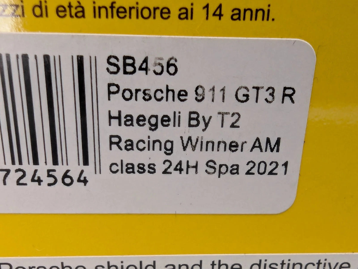Modellautos 1:43 Spark SB456 Porsche 911 GT3 R WINNER AM 24h Spa 2021  #166 OVP